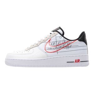 NIKE AIR FORCE‎ 1 Low Script "Swoosh" White 2019 SIZE 8
